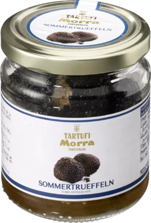 Schwarze Sommertrüffel im Glas
