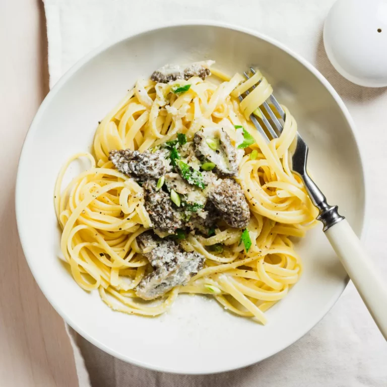 Pasta mit Morchelsoße