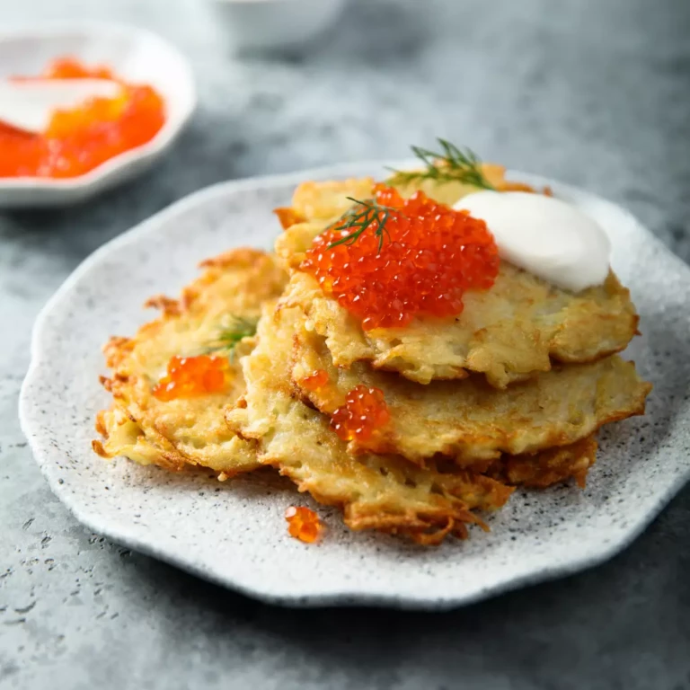 Kartoffelpuffer mit Kaviar