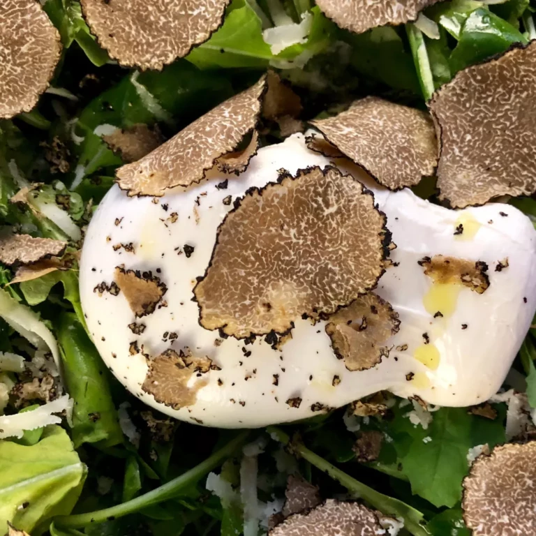 Rezept_Burrata mit Trüffel auf Rucola