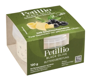 Butter mit schwarzen Oliven